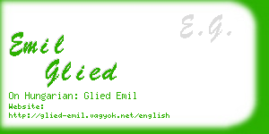 emil glied business card